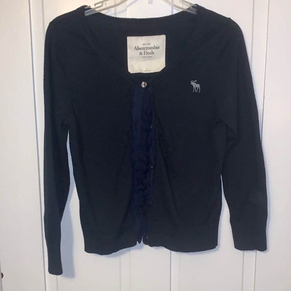Youth navy blue cardigan